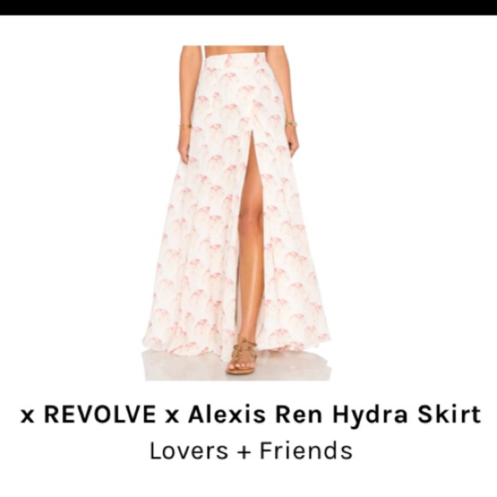 Maxi wrap skirt with shell print